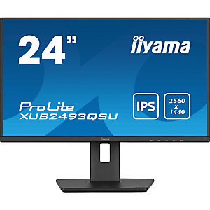 Iiyama ProLite XUB2493QSU-B5, 61 cm (24''), 2560 x 1440 Pixeles, Wide Quad HD, LED, 4 ms, Negro