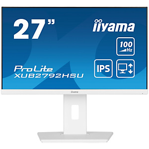 Iiyama ProLite XUB2792HSU-W6, 68,6 cm (27''), 1920 x 1080 Pixeles, Full HD, LED, 0,4 ms, Blanco Iiyama ProLite XUB2792HSU-W6, 68,6 cm (27''), 1920 x 1080 Pixeles, Full HD, LED, 0,4 ms, Blanco