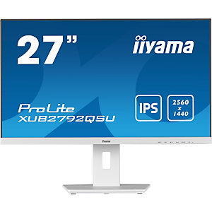 Iiyama ProLite XUB2792QSU-W5, 68,6 cm (27''), 2560 x 1440 Pixeles, Full HD, LED, 5 ms, Blanco