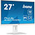 iiyama ProLite XUB2792QSU-W6, 68,6 cm (27''), 2560 x 1440 pixels, Wide Quad HD, LED, 0,4 ms, Blanc - 3