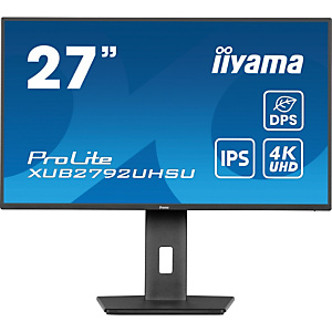 Iiyama ProLite XUB2792UHSU-B6, 68,6 cm (27''), 3840 x 2160 Pixeles, Dual UHD, LED, 4 ms, Negro Iiyama ProLite XUB2792UHSU-B6, 68,6 cm (27''), 3840 x 2160 Pixeles, Dual UHD, LED, 4 ms, Negro