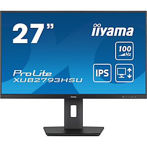 Iiyama ProLite XUB2793HSU-B7, 68,6 cm (27'), 1920 x 1080 Pixeles, Full HD, LED, 1 ms, Negro Iiyama ProLite XUB2793HSU-B7, 68,6 cm (27'), 1920 x 1080 Pixeles, Full HD, LED, 1 ms, Negro