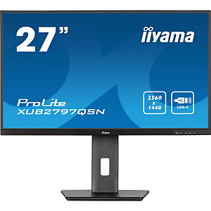 Iiyama ProLite XUB2797QSN-B2, 68,6 cm (27'), 2560 x 1440 Pixeles, 2K Ultra HD, LED, 1 ms, Negro Iiyama ProLite XUB2797QSN-B2, 68,6 cm (27'), 2560 x 1440 Pixeles, 2K Ultra HD, LED, 1 ms, Negro