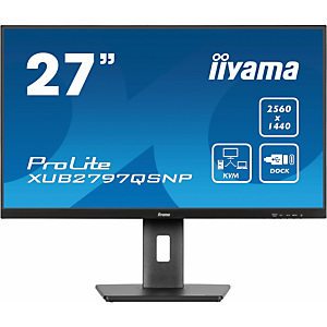 Iiyama ProLite XUB2797QSNP-B1, 68,6 cm (27''), 2560 x 1440 Pixeles, Wide Quad HD, LED, 1 ms, Negro Iiyama ProLite XUB2797QSNP-B1, 68,6 cm (27''), 2560 x 1440 Pixeles, Wide Quad HD, LED, 1 ms, Negro
