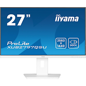 Iiyama ProLite XUB2797QSU-W2, 68,6 cm (27'), 2560 x 1440 Pixeles, Quad HD, LED, 1 ms, Blanco Iiyama ProLite XUB2797QSU-W2, 68,6 cm (27'), 2560 x 1440 Pixeles, Quad HD, LED, 1 ms, Blanco