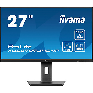 Iiyama ProLite XUB2797UHSNP-B1, 68,6 cm (27'), 3840 x 2160 Pixeles, 4K Ultra HD, LED, 4 ms, Negro Iiyama ProLite XUB2797UHSNP-B1, 68,6 cm (27'), 3840 x 2160 Pixeles, 4K Ultra HD, LED, 4 ms, Negro