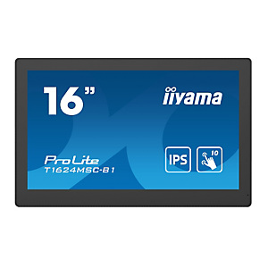 Iiyama T1624MSC-B1, Panel plano interactivo, 39,6 cm (15.6''), IPS, 1920 x 1080 Pixeles, 24/7 Iiyama T1624MSC-B1, Panel plano interactivo, 39,6 cm (15.6''), IPS, 1920 x 1080 Pixeles, 24/7
