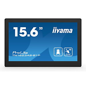 Iiyama TW1623AS-B1P, Panel plano interactivo, 39,6 cm (15.6'), 1920 x 1080 Pixeles, Wifi, 24/7 Iiyama TW1623AS-B1P, Panel plano interactivo, 39,6 cm (15.6'), 1920 x 1080 Pixeles, Wifi, 24/7
