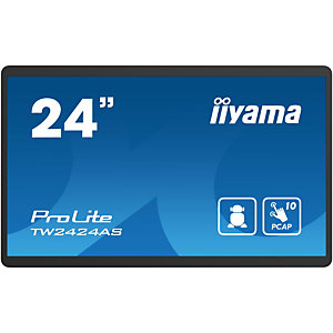 iiyama TW2424AS-B1, Écran plat de signalisation numérique, 60,5 cm (23.8''), 1920 x 1080 pixels, Wifi, 24/7