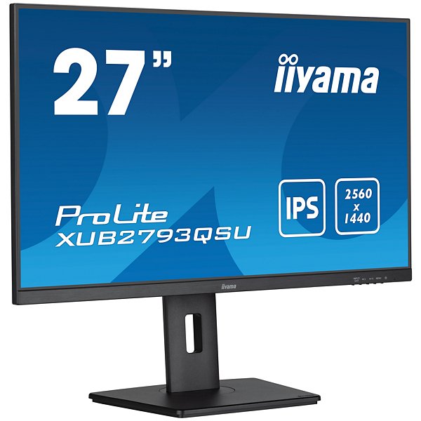 iiyama XUB2793QSU-B7, 68,6 cm (27'), 2560 x 1140 pixels, Wide Quad HD, LED, 1 ms, Noir - 3