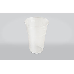 ILIP Bicchiere monouso in PET Linea KlearCup, Riciclabile, Per bevande fredde, Capacità 400 ml, Trasparente (confezione 50 pezzi)