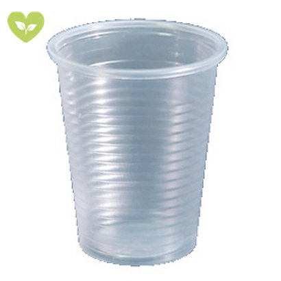 ILIP Bicchiere monouso in PLA, imbustato singolarmente, Linea IlipBio, Ecologico, 200 ml, Ø 7 cm, Trasparente (confezione 750 pezzi) - 1