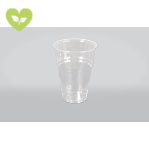 ILIP Bicchiere monouso in PLA Linea IlipBio, Ecologico, Per bevande fredde, Capacità 400 ml, Trasparente (confezione 50 pezzi)
