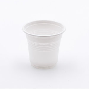 ILIP Bicchierino per caffè in Mater-Bi, 80 cc, Linea IlipBio, Bianco (confezione 3360 pezzi)