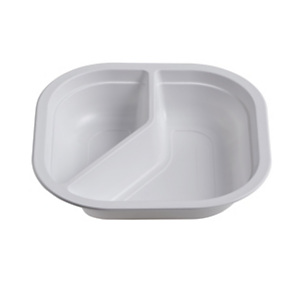 ILIP Contenitore fondo quadrato biscomparto monouso in PP Linea Professional Catering, Termosaldabile, 18 x 18 x 3,5 cm, 14,5 g, Bianco (confezione 700 pezzi) ILIP Contenitore fondo quadrato biscomparto monouso in PP Linea Professional Catering, Termosaldabile, 18 x 18 x 3,5 cm, 14,5 g, Bianco (confezione 700 pezzi)