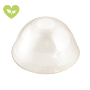 ILIP Coperchio monouso a cupola con foro per bicchiere da 200/250/300 ml, PLA, Compostabile, Trasparente (confezione 1.250 pezzi) ILIP Coperchio monouso a cupola con foro per bicchiere da 200/250/300 ml, PLA, Compostabile, Trasparente (confezione 1.250 pezzi)