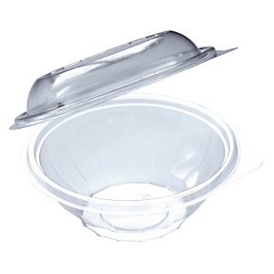 ILIP Insalatiera in rPET con coperchio incernierato Linea Food2go, Capacità 600 cc, Ø 17,4 x 6,6 cm, Trasparente (confezione 400 pezzi) ILIP Insalatiera in rPET con coperchio incernierato Linea Food2go, Capacità 600 cc, Ø 17,4 x 6,6 cm, Trasparente (confezione 400 pezzi)
