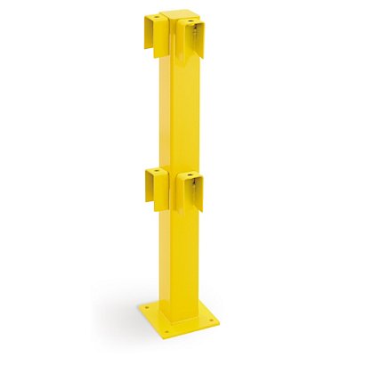 Impact protection railing system corner post, 1000 x 100mm - 1
