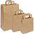 INAPA Lot 50 sac en papier kraft brun 90 g/m². Poignées plates. Dimension 32x42cm. Soufflets latéraux 15 - 1