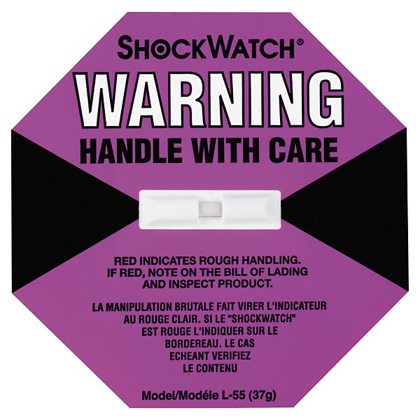 Indikator Shockwatch gul 112+ kg | Sælges kun sammen med ledsageetiket | Der ydes ingen returret på disse produkter - 4