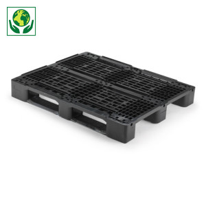 Industriële kunststof pallet voor middelzware ladingen 100% gerecycleerd Industriële kunststof pallet voor middelzware ladingen 100% gerecycleerd