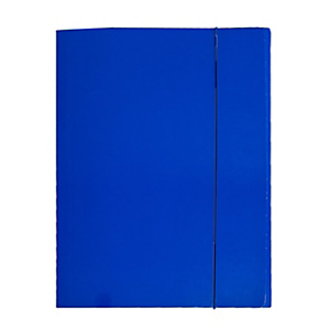 INDUSTRIAUMBRA Cartellina a 3 lembi con elastico, Cartone plastificato, Blu (confezione 10 pezzi) INDUSTRIAUMBRA Cartellina a 3 lembi con elastico, Cartone plastificato, Blu (confezione 10 pezzi)