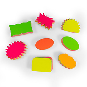 INDUSTRIAUMBRA Cartellino Segnaprezzi, 9 x 6 cm, Formato piccolo, Colori assortiti Fluo (confezione 200 pezzi) INDUSTRIAUMBRA Cartellino Segnaprezzi, 9 x 6 cm, Formato piccolo, Colori assortiti Fluo (confezione 200 pezzi)