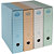 INDUSTRIAUMBRA Eco New Registratore archivio, Formato Protocollo, Dorso 8 cm, Cartone riciclato, Azzurro - 1