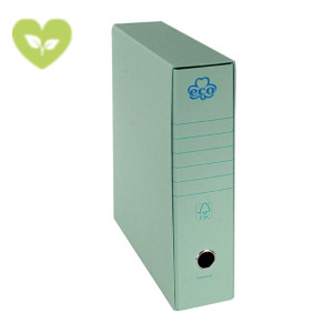 INDUSTRIAUMBRA Eco New Registratore archivio, Formato Protocollo, Dorso 8 cm, Cartone riciclato, Verdino INDUSTRIAUMBRA Eco New Registratore archivio, Formato Protocollo, Dorso 8 cm, Cartone riciclato, Verdino