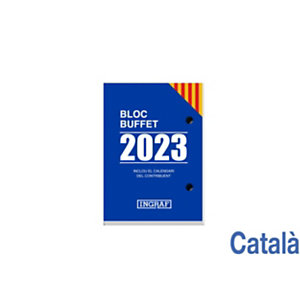 INGRAF Bloque calendario 2023, 82 x 116 mm, català