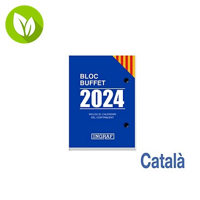 INGRAF Bloque calendario 2024, 82 x 116 mm, català - 1