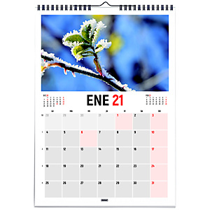 INGRAF Calendario anual de pared 2021, con imágenes de paisajes, 297 x 420 mm, castellano INGRAF Calendario anual de pared 2021, con imágenes de paisajes, 297 x 420 mm, castellano