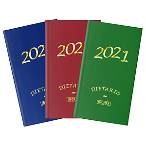 INGRAF Geltex Dietario 2021, 120 x 170 mm, castellano, colores surtidos INGRAF Geltex Dietario 2021, 120 x 170 mm, castellano, colores surtidos
