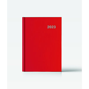 INGRAF Note-París Agenda día-página 2023, 150 x 210 mm, castellano, rojo