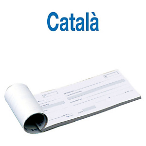 INGRAF Talonario preimpreso en català para rebuts 210 x 90 mm 96 hojas INGRAF Talonario preimpreso en català para rebuts 210 x 90 mm 96 hojas