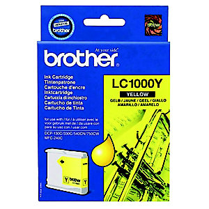 Inktcartridge Brother LC1000Y geel voor inkjet printers