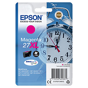 Inktcartridge Epson 27 XL M « Wekker » magenta voor inkjet printers