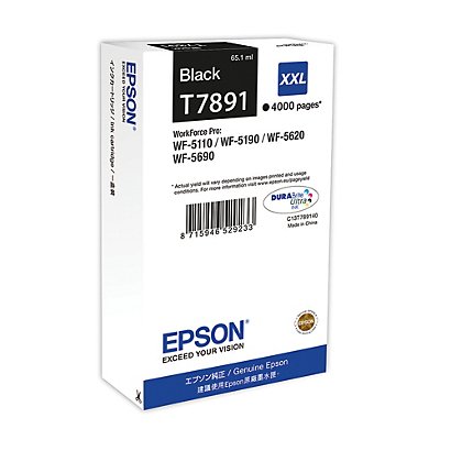 Inktcartridge Epson T7891 zwart voor inkjet printers