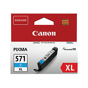 Inktpatroon Canon CLI-571 XL cyaan voor inkjetprinters