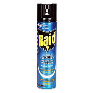 Insecticide Raid mouches et moustiques aérosol 400 ml Insecticide Raid mouches et moustiques aérosol 400 ml