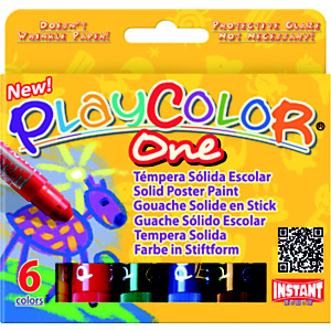 INSTANT-EDUCA PlayColor One Tempera solida, Colori assortiti (confezione 6 pezzi) INSTANT-EDUCA PlayColor One Tempera solida, Colori assortiti (confezione 6 pezzi)