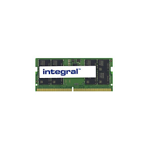 Integral 16GB LAPTOP RAM MODULE DDR5 5600MHZ PC5-44800 UNBUFFERED NON-ECC 1.1V 2GX8 CL46, 16 Go, 1 x 16 Go, DDR5, 5600 MHz, 262-pin SO-DIMM IN5V16GNJR