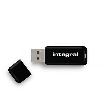 Integral 16GB USB3.0 DRIVE NEON BLACK UP TO R-80 W-10 MBS, 16 Go, USB Type-A, 3.2 Gen 1 (3.1 Gen 1), 110 Mo/s, Casquette, Noir INFD16GBNOIR3.0