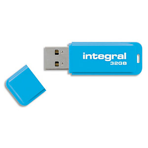 INTEGRAL Clé USB 3.0 Neon 32Go Bleue INFD32GBNEONB3.0