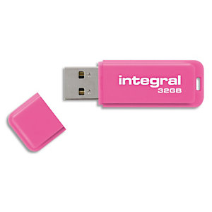 INTEGRAL Clé USB 3.0 Neon 32Go Rose INFD32GoNEONPK3.0