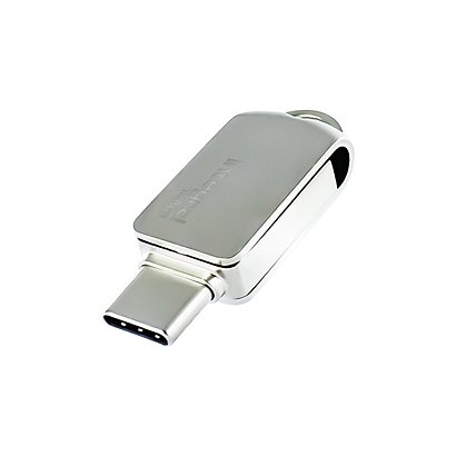 INTEGRAL Clé USB-C et USB-A 3.0 Dual – 128Go – Gris - 1