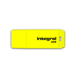 INTEGRAL MEMORY Clé USB 2.0 Néon – 32GB – Jaune