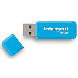 INTEGRAL MEMORY Clé USB 2.0 Neon - 16 Go - Bleu