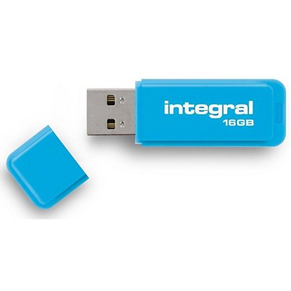 INTEGRAL MEMORY Clé USB 2.0 Neon - 16 Go - Bleu - 1