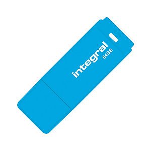 INTEGRAL MEMORY Clé USB 2.0 Neon - 64 Go - bleu